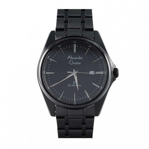 Alexandre Christie AC 8661 Full Black Man MDBIPBA